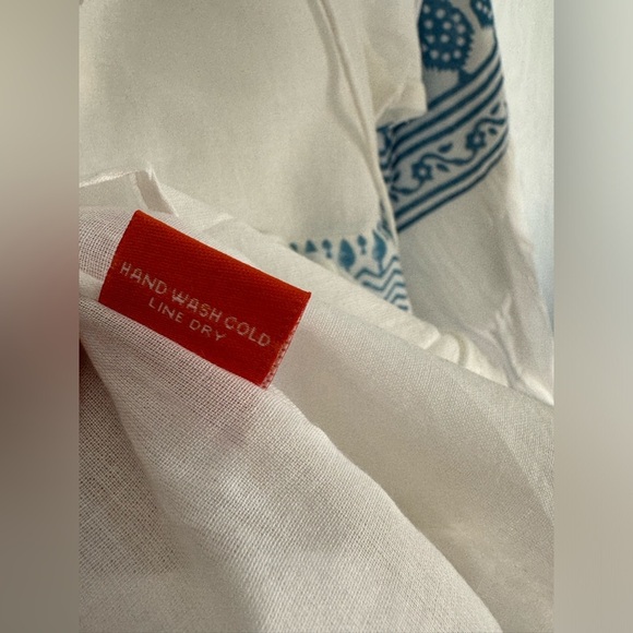 Oliphant White and Blue Mini Dress - Picture 8 of 10